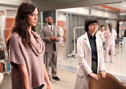 House - Season 8 - "Charity Case" - Odette Annable as Adams and Charlyne Yi as Park