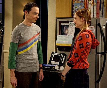 The Big Bang Theory - Season 2, "The Cooper-Nowitzki Theorem" - Jim Parsons as Sheldon, Riki Lindhome as Ramona