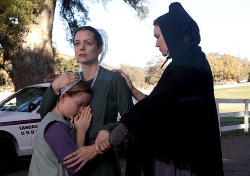 Amish Grace - Kimberly Williams-Paisley as Ida Graber, Karley Scott Collins as Katie Graber and Jessica Dickey as Melinda