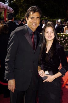 Joe Mantegna and daughter - Emma Awards, Sept. 2004