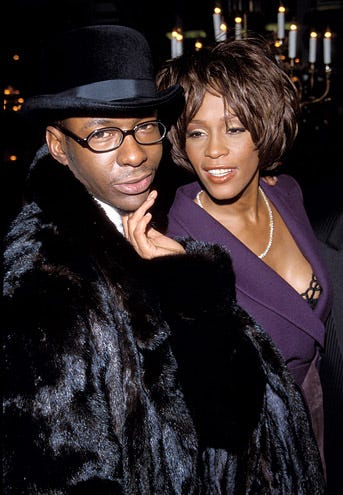 Bobby Brown and Whitney Houston - the 40th Annual Grammy Awards Arista Records Pre-Grammy Party, February 23, 1998