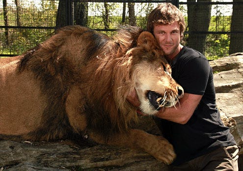 Into The Pride - Leo the lion and Dave Salmoni
