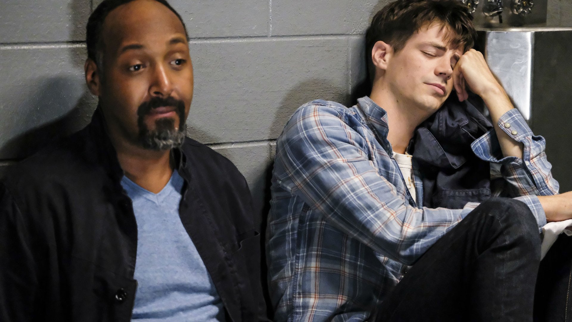 Jesse L. Martin and Grant Gustin, The Flash