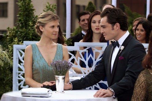 Gossip Girl - Season 4 - "Touch of Eva" - Clemence Poesy as Eva and Ed Westwick as Chuck