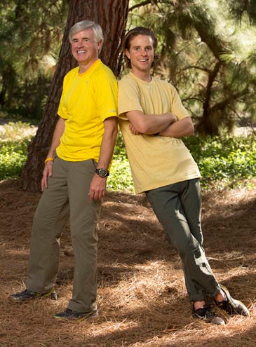 The Amazing Race: All-Stars - Father/Son Cancer Survivors David (left) and Connor O'Leary (right)