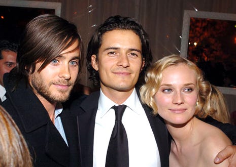 Jared Leto, Orlando Bloom and Diane Kruger - Glamour/Miramax Golden Globes Party, January 16, 2005