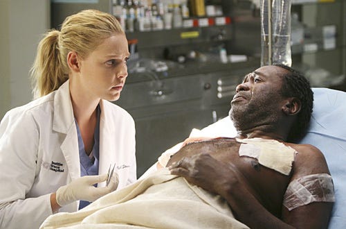 Grey's Anatomy - Season 4 - "Love/Addiction" - Katherine Heigl, Ben Vereen