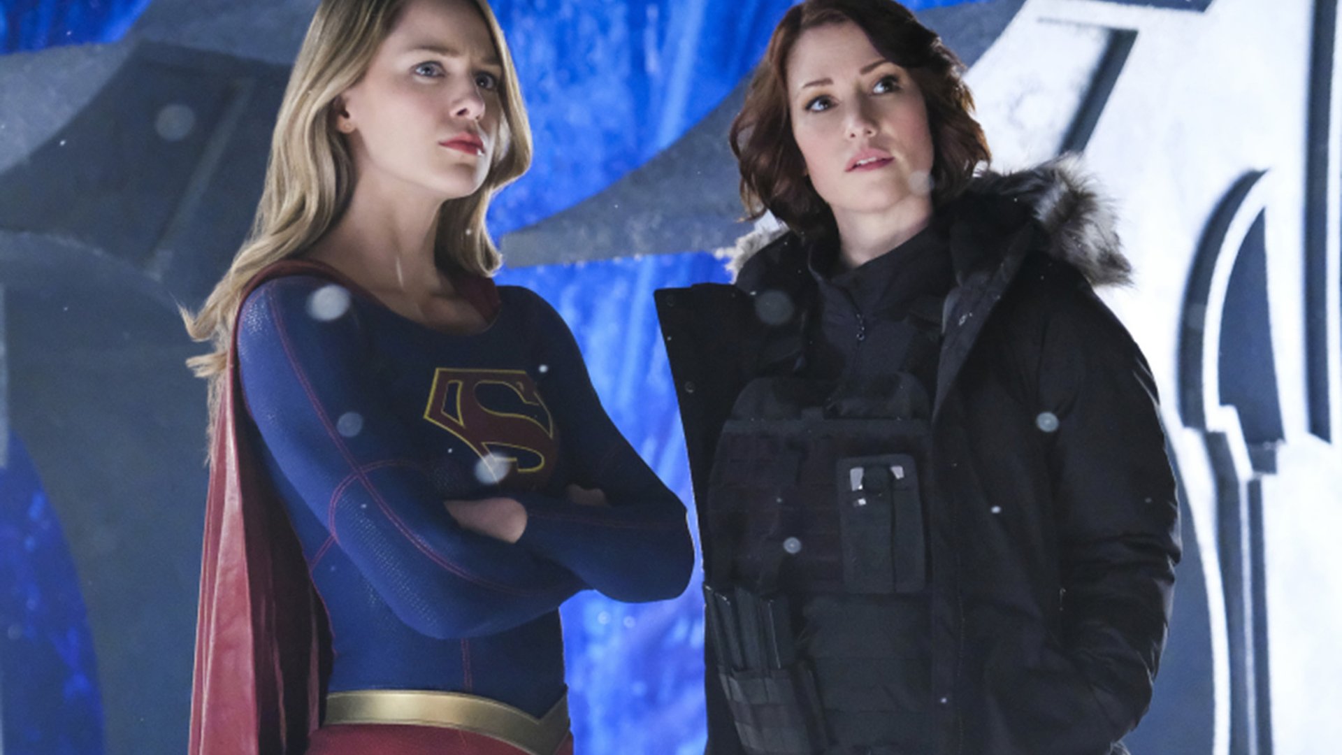 Melissa Benoist and Chyler Leigh, Supergirl