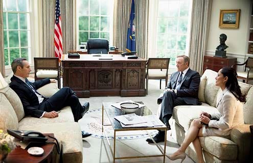 House of Cards - Season 1 - Chapter 10" - Michel Gill, Kevin Spacey and Sakina Jaffrey
