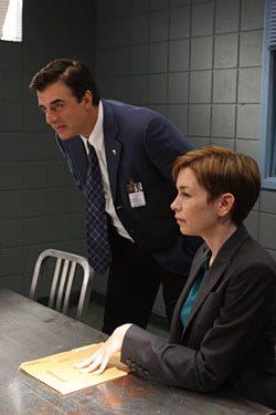 Law & Order: Criminal Intent - Season 7, "Contract" - Chris Noth as Det. Mike Logan, Julianne Nicholson as Det. Megan Wheeler