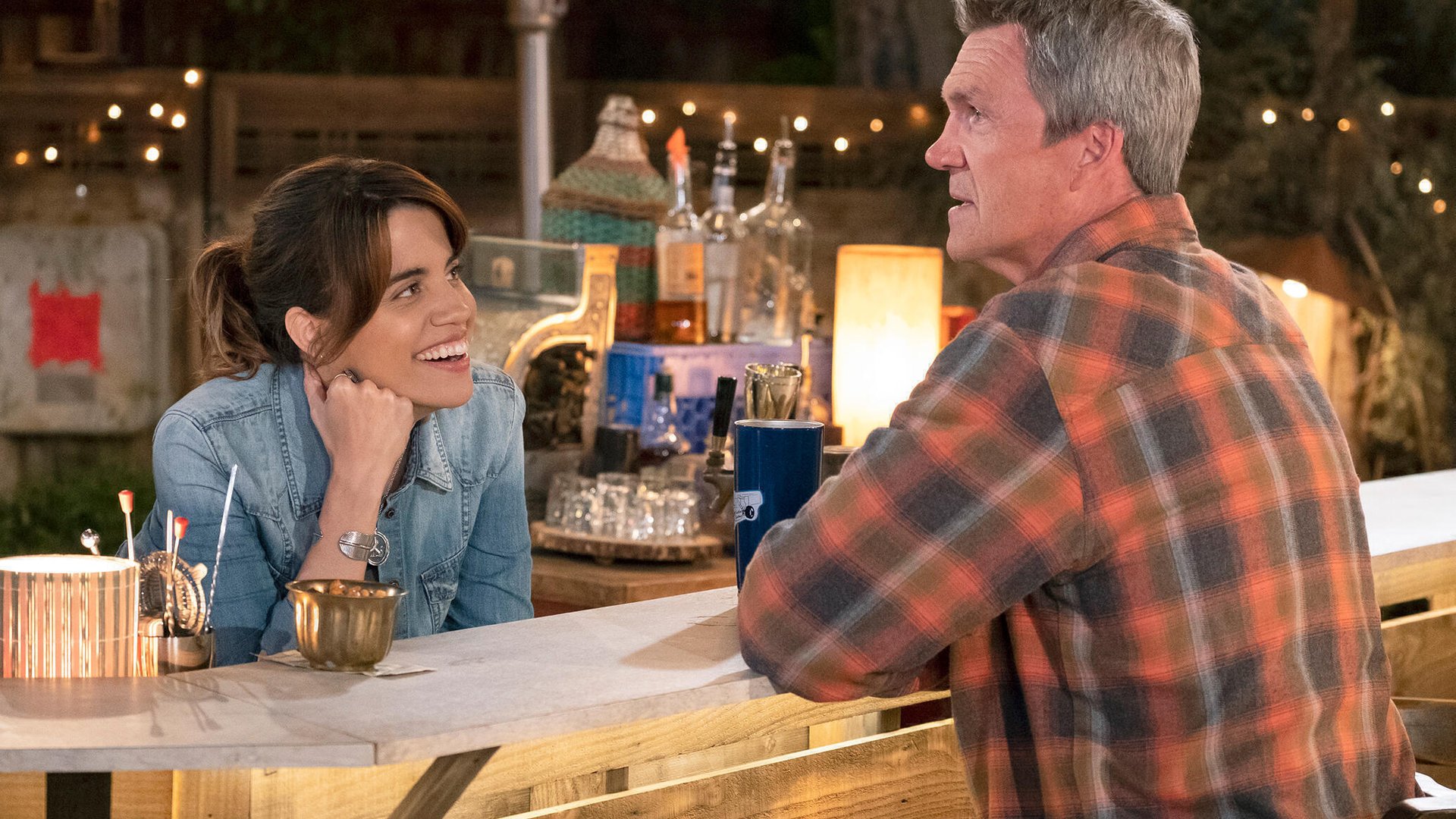 Natalie Morales, Neil Flynn; Abby's