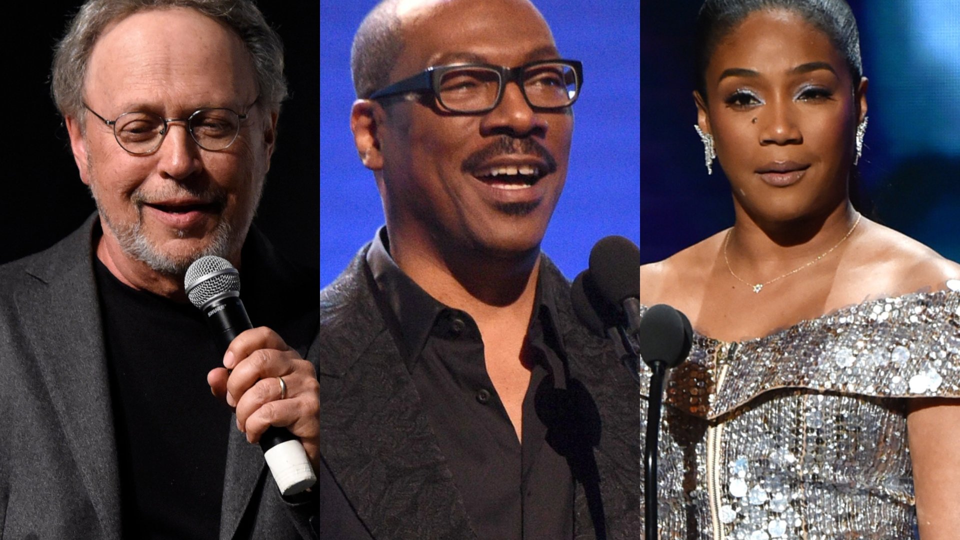 Billy Crystal, Eddie Murphy, and Tiffany Haddish