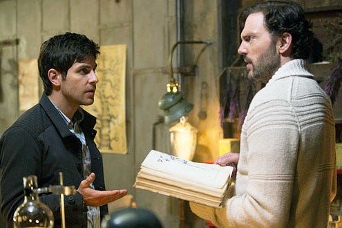 Grimm - Season 2 - "The Hour of Death" - David Guintoli and Silas Weir Mitchell
