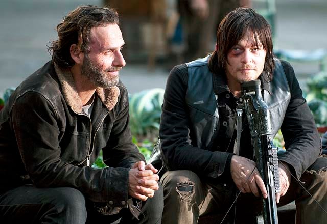 Andrew Lincoln and Norman Reedus Team Up to Preview The Walking Dead's Fifth Season