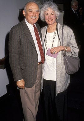 Bill Macy and Bea Arthur - Museum of Radio and TV gala, Los Angeles Museum of Art, March 14, 1992