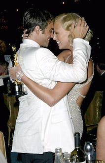 Stuart Townsend and Charlize Theron - The 76th Annual Academy Awards Governor's Ball, February 29, 2004