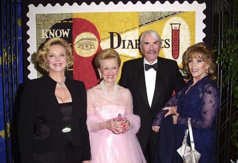 Barbara Sinatra, Barbara Davis, Gregory and Veronique Peck - Hope Ball, Oct. 2000