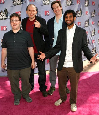 Jason Woliner, Paul Scheer, Aziz Ansari and Rob Huebel of Human Giant - 2007 MTV Movie Awards, June 3, 2007