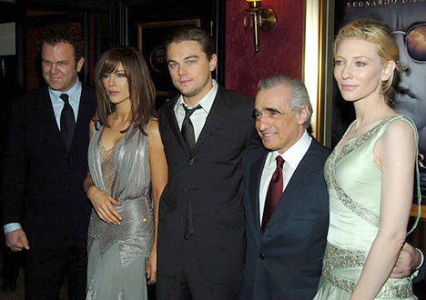 John C. Reilly, Kate Beckinsale, Leonardo DiCaprio, Martin Scorsese and Cate Blanchett - "The Aviator" New York City Premiere