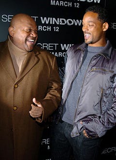 Charles s. Dutton and Will Smith - The "Secret Window" New York premiere, March 7, 2004