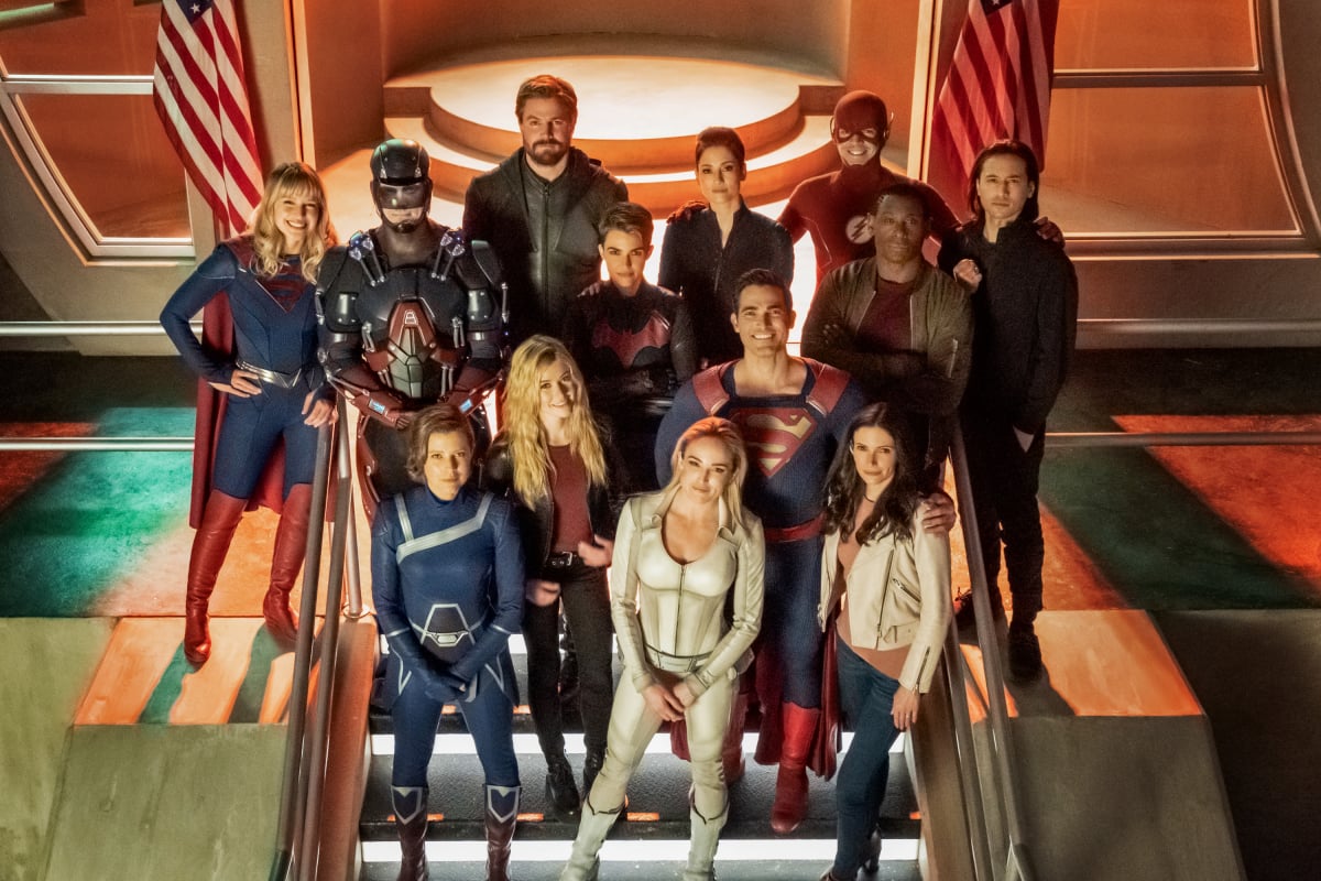 Melissa Benoist, Brandon Routh, Stephen Amell, Ruby Rose, Chyler Leigh, Grant Gustin, David Harewood, Jesse Rath, Audrey Marie Anderson, Katherine McNamara, Caity Lotz, Tyler Hoechlin, and Elizabeth Tulloch, Supergirl