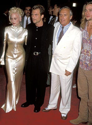 Patricia Arquette, Christian Slater, Dennis Hopper and Brad Pitt - "True Romance" premiere, Los Angeles, September 8, 1993