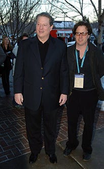 Al Gore and Davis Guggenheim - "An Inconvenient Truth" premiere, Jan. 2006