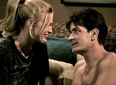 Two and a Half Men - "Young People Have Phlegm Too" - Charlie Sheen, Brooke D'Orsay
