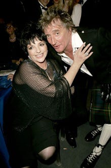 Liza Minnelli and Rod Stewart -  "Cinema Against AIDS Cannes" benefit, May 2004