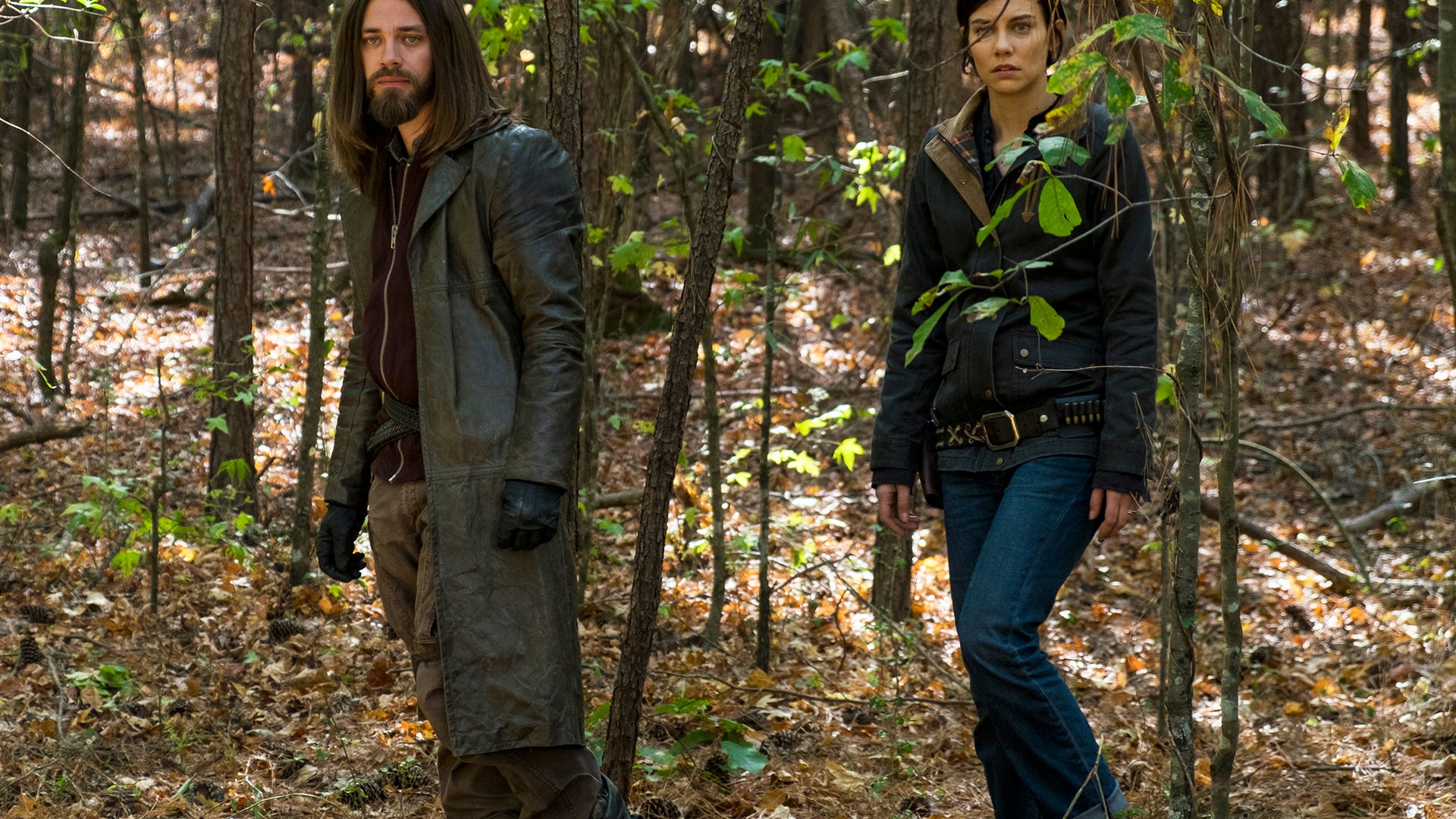 Tom Payne and Lauren Cohan, The Walking Dead