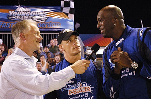 Fast Cars & Superstars: The Young Guns Celebrity Race - Kenny Mayne, John Cena , John Salley