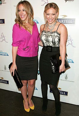 Haylie Duff and Hilary Duff - The "Project Runway" 5th season finale party in Los Angeles, October 15, 2008