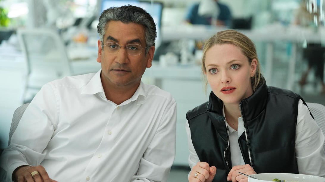 Naveen Andrews and Amanda Seyfried, The Dropout