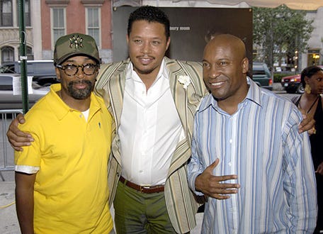 Spike Lee, Terrence Howard and John Singleton - "Four Brothers" New York City Premiere, August 9, 2005
