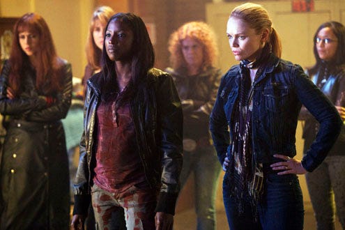 True Blood - Season 4 - "Run" - Rutina Wesley and Lauren Bowles