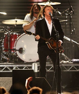 Dave Grohl and Paul McCartney - The 51st Annual Grammy Awards in Los Angeles, February 8, 2009