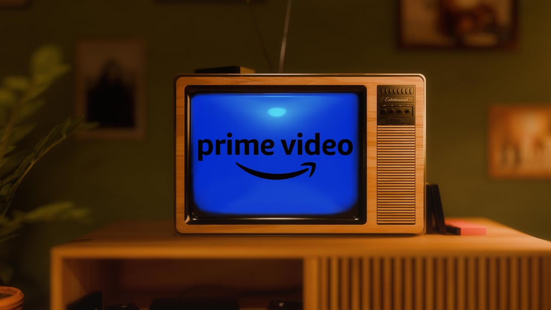 Prime Video on a vintage television