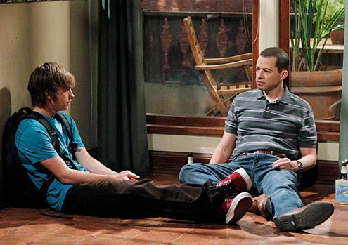 Two and A Half Men - Season 9 - "Thank You For The Intercourse" - Jon Cryer, Angus T. Jones