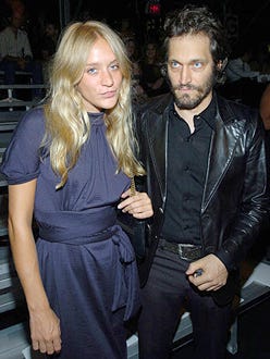 Chloe Sevigny and Vincent Gallo - Olympus Fashion Week Spring 2005 in New York City, September 13, 2004
