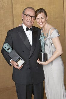 James Garner, reciepent of the Lifetime Achievement Award and Jennifer Garner, winner for Outstanding Female Actor in a Drama Series for "Alias" - Screen Actor's Guild Awards - 2005