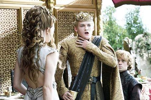 Game of Thrones - Season 4 - "The Lion and the Rose" - Natalie Dormer, Jack Gleeson and Peter Dinklage