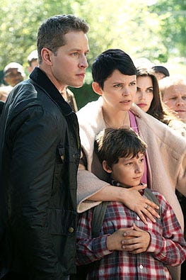 Once Upon a Time - Season 2 - "Broken" - Josh Dallas, Jared Gilmore, Ginnifer Goodwin and Meghan Ory
