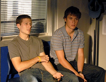 Friday Night Lights - Season 3, "Hello, Goodbye" - Zach Gilford as <att Saracem, Jeremy Sumpter as JD McCoy