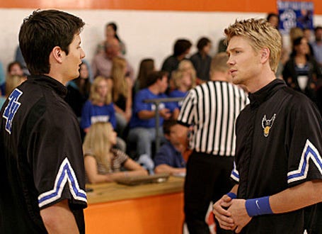 One Tree Hill - Season 4 - "All These Things That I've Done" - James Lafferty as Nathan, Chad Michael Murray as Lucas