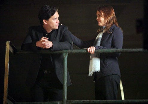 The Event - Season 1 - "Loyalty" - Clifton Collins, Jr. as Thomas and Laura Innes as Sophia Maguire