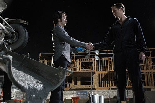 True Blood - Season 3 - "Evil is Going On" - Stephen Moyer and Alexander Skarsgard