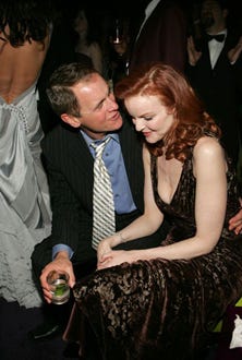Mark Moses and Marcia Cross - InStyle/Warner Bros. Golden Globes party, Jan. 2005