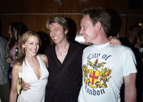 Kylie Minogue, David Bowie and Paul Cook - Meltdown Festival, June 29, 2002