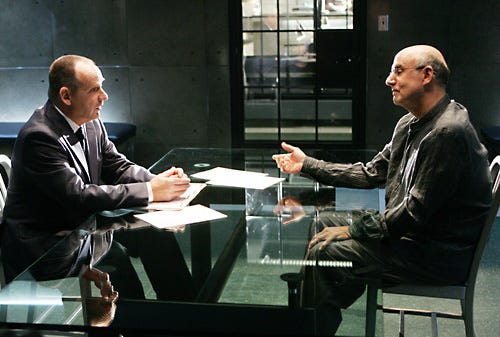 CSI - Season 9, "Art Imitates Life" - Paul Guilfoyle and guest star Jeffrey Tambor