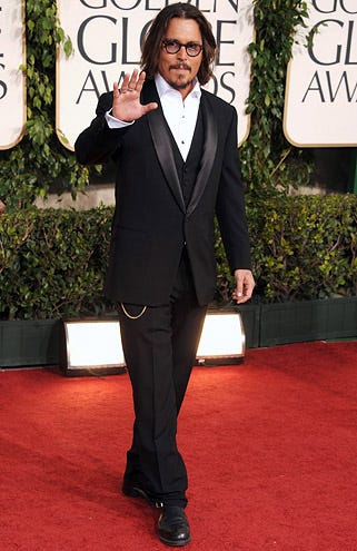 Johnny Depp - The 68th Annual Golden Globe Awards, January 16, 2011